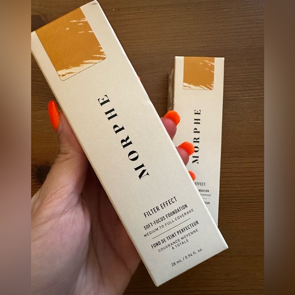 Lot Of 2 MORPHE  FILTER EFFECT SOFT-FOCUS FOUNDATION FILTER TAN 17 New In Box - Picture 2 of 9
